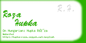 roza hupka business card
